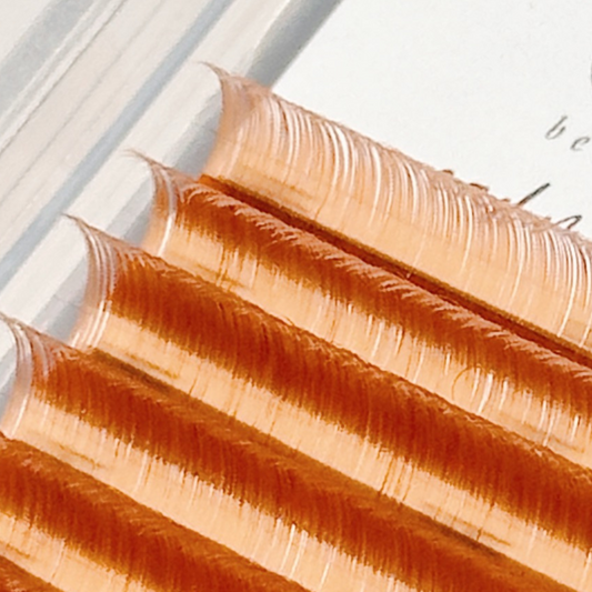 LIGHT BROWN color lashes