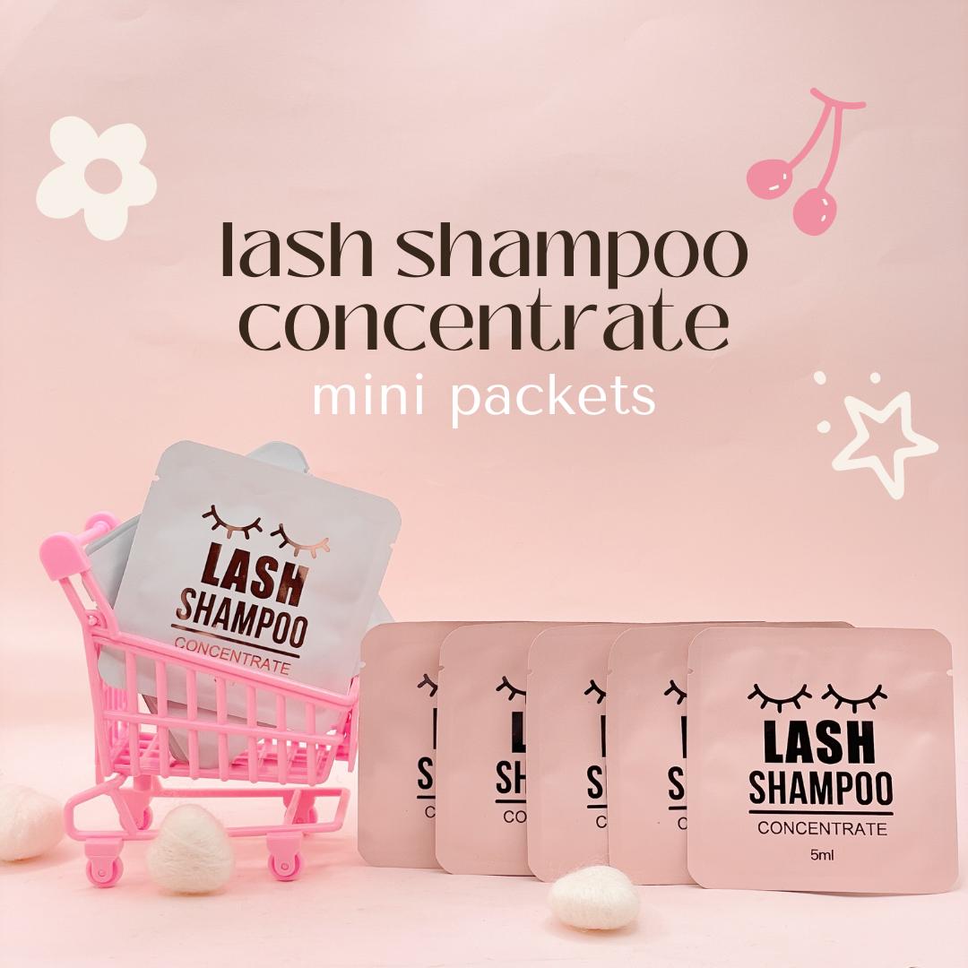 lash shampoo concentrate MINI PACKETS