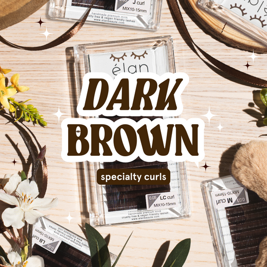 DARK BROWNS specialty curls