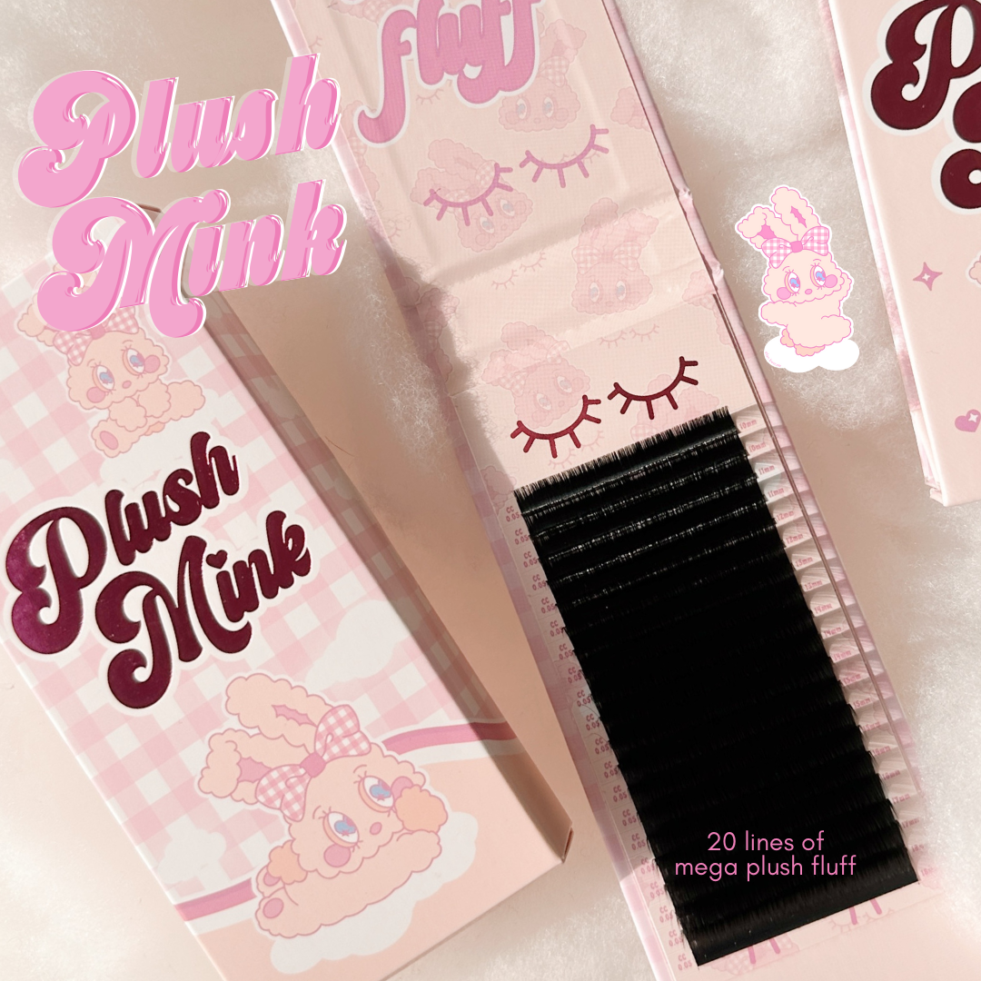 0.07 PLUSH MINK lash trays (PLUSH +FLUFF) š°