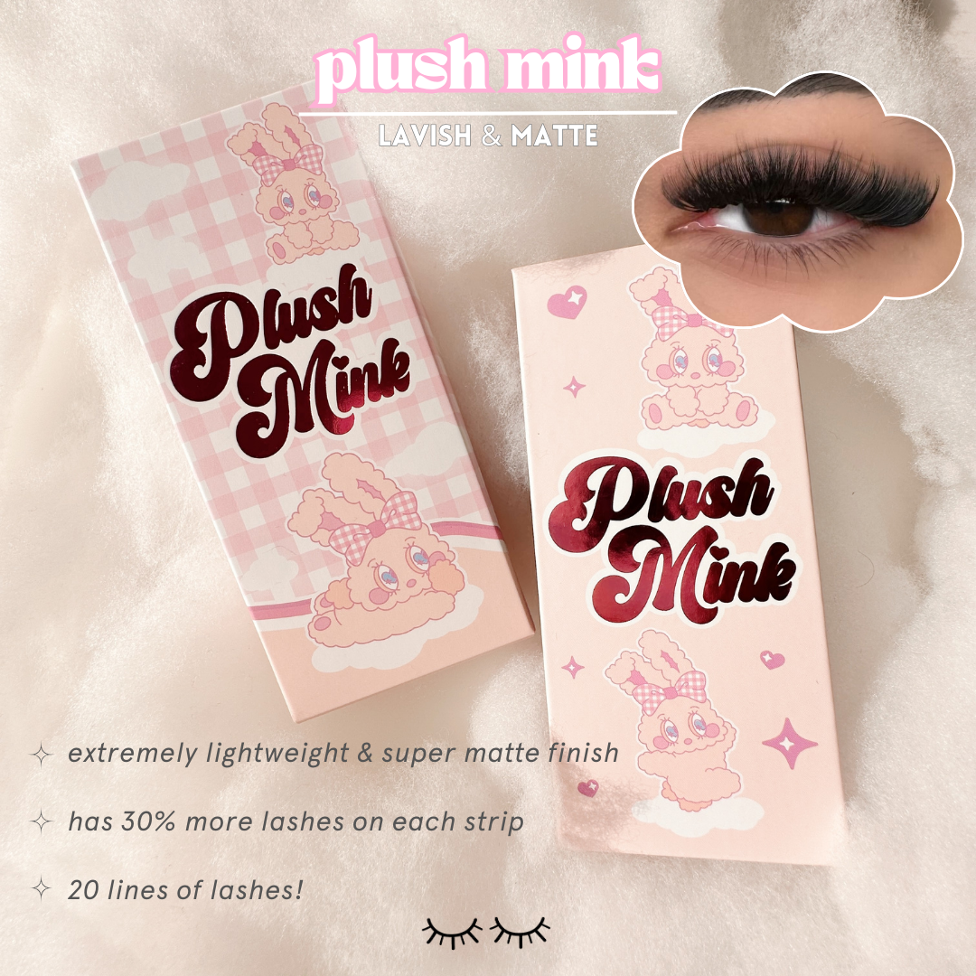 0.07 PLUSH MINK lash trays (PLUSH +FLUFF) š°