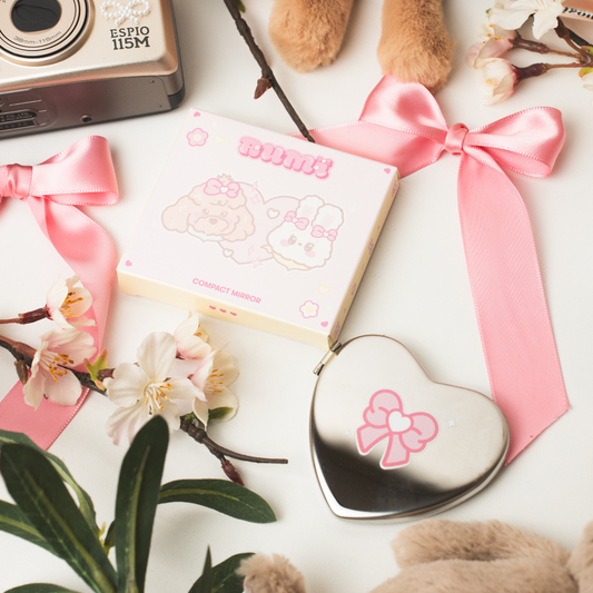 rumi heart compact mirror