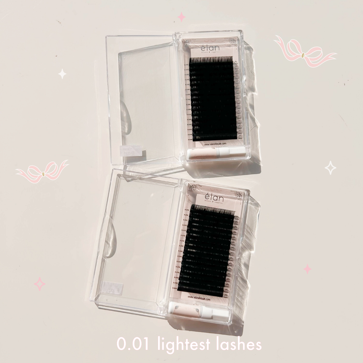 0.01 ROYAL MINK lash trays (lightest lashes) π