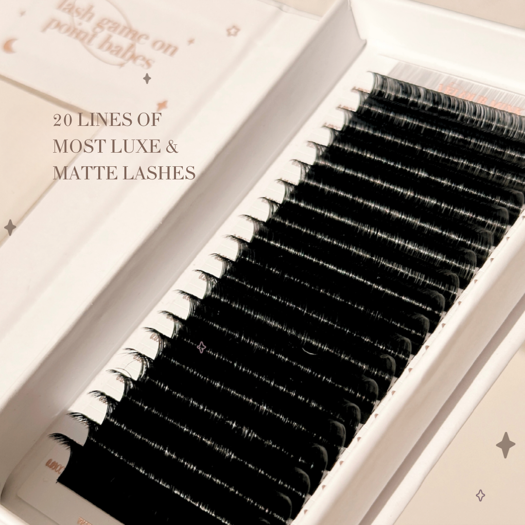 0.15 VELOUR MINK lash trays (MATTE & BOLD) ✨