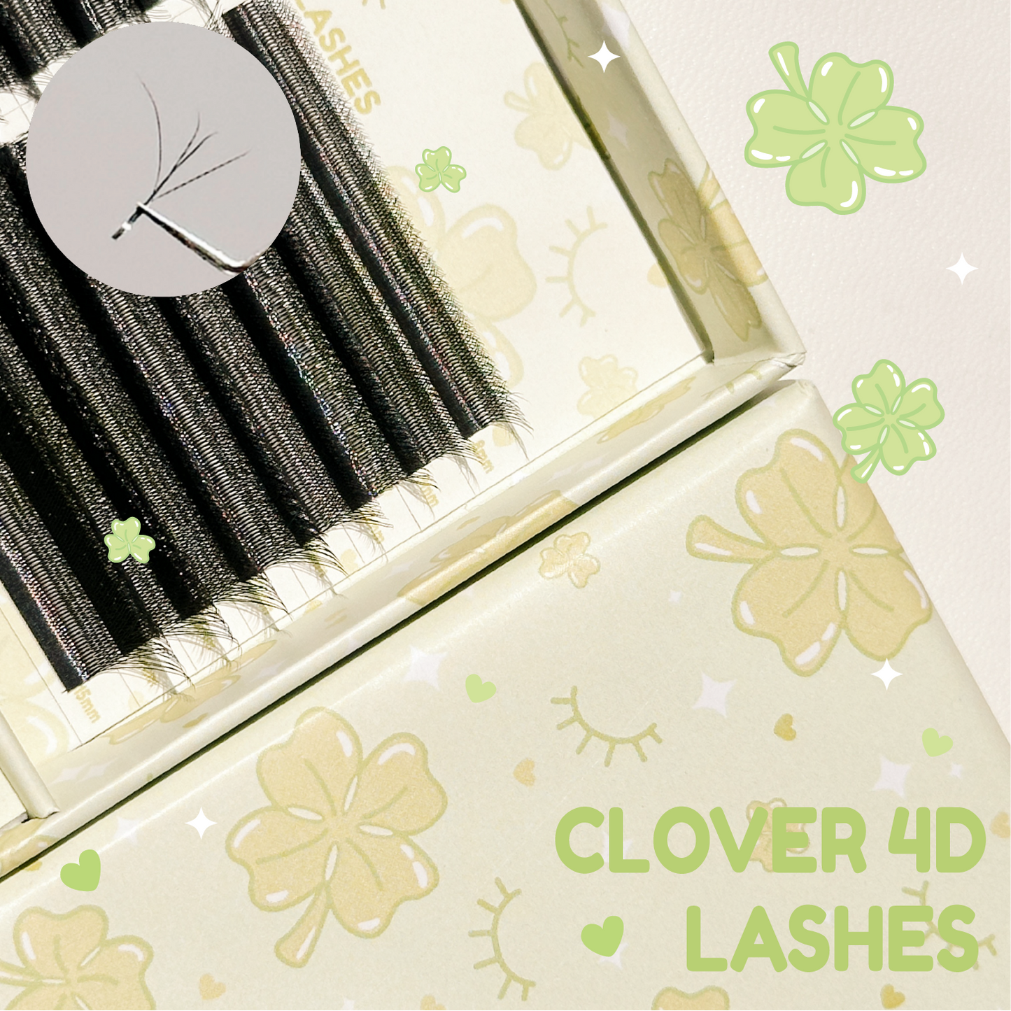 special YY lashes (fairy, W, clover)