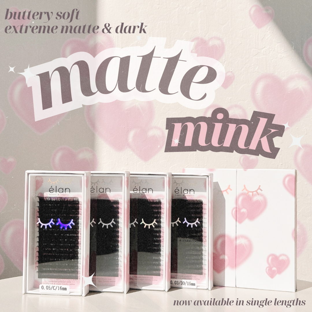 0.03 MATTE MINK lash trays 💞