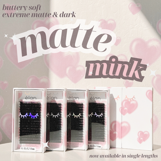 0.03 MATTE MINK lash trays 💞