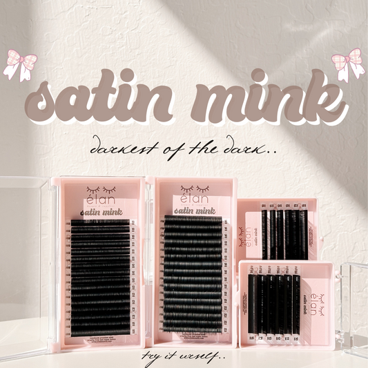 0.07 SATIN MINK lash trays (DARKEST lashes) 🎀
