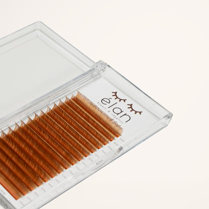 LIGHT BROWN color lashes