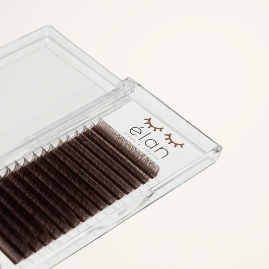 DARK BROWN color lashes