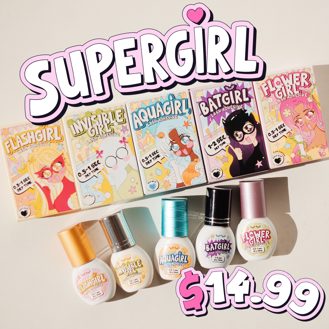 AQUA GIRL blue adhesive