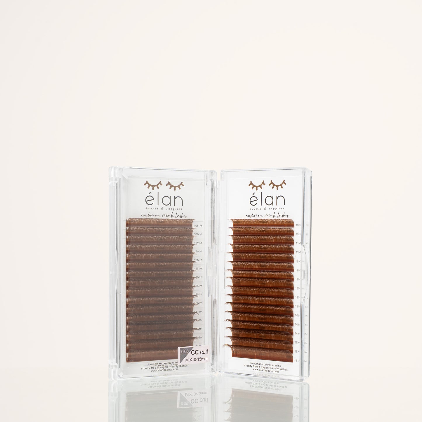 MEDIUM BROWN color lashes