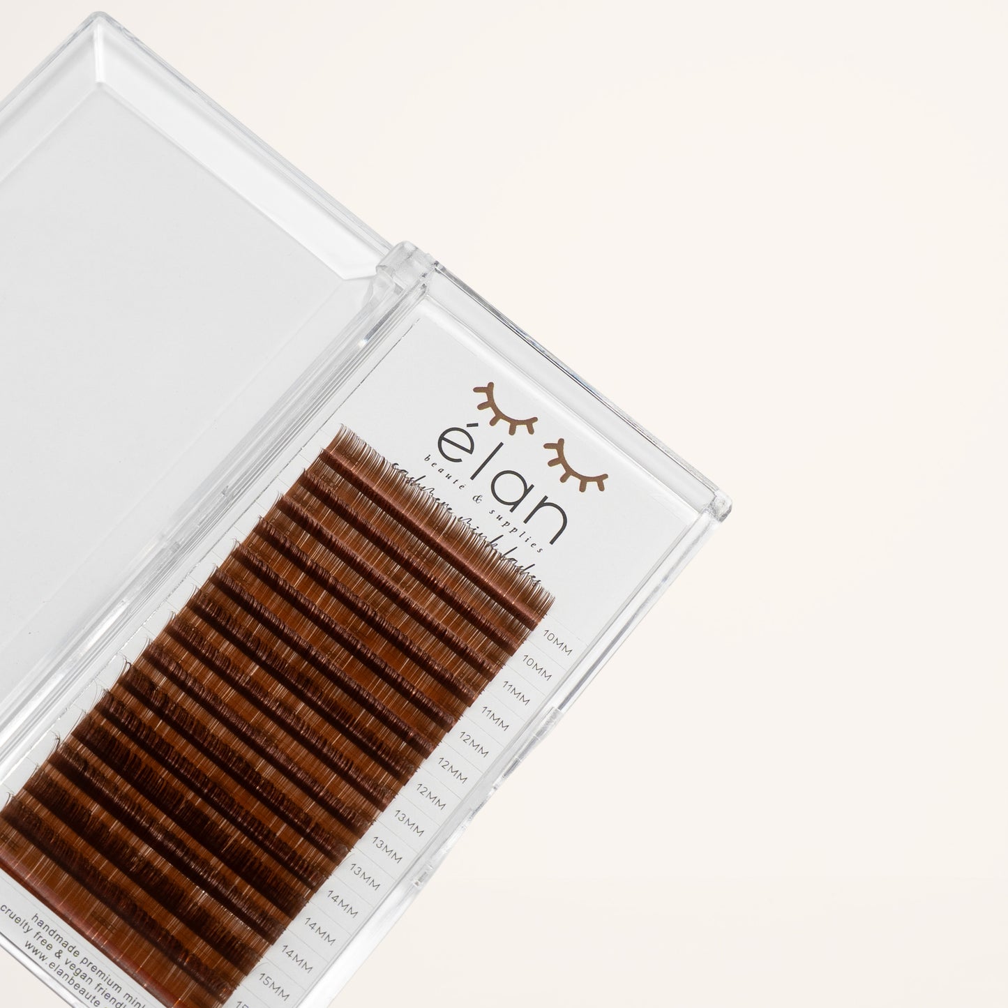 MEDIUM BROWN color lashes