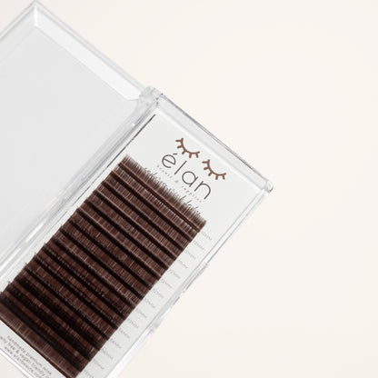 DARK BROWN color lashes