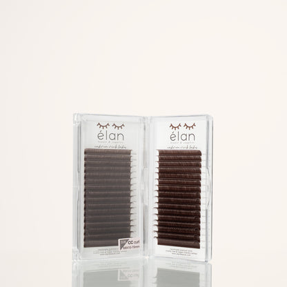 DARK BROWN color lashes