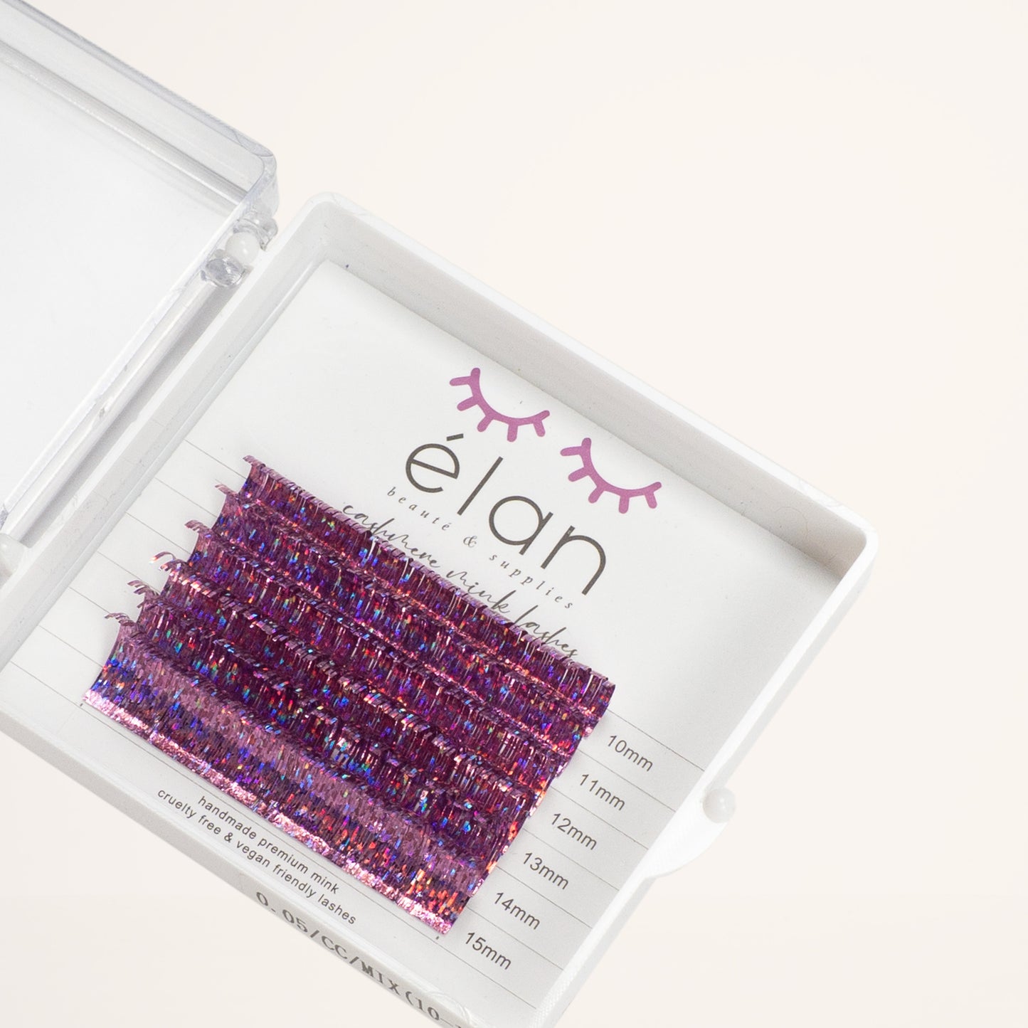 mini holo tinsel lashes