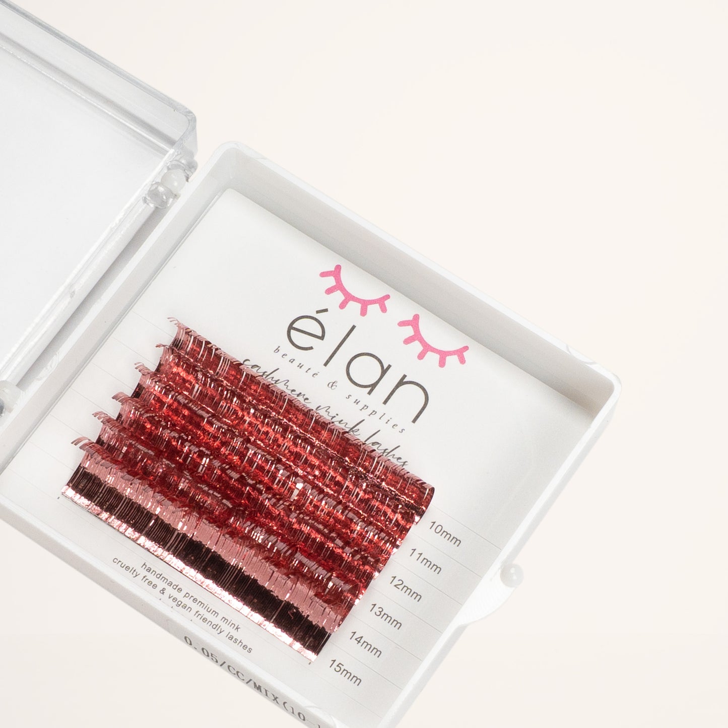 mini holo tinsel lashes