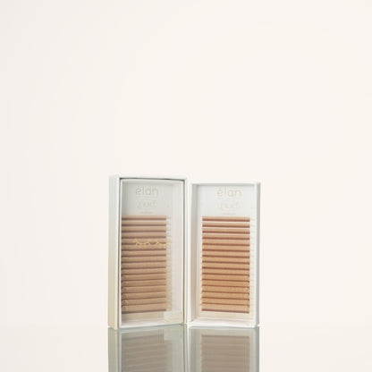 the NUE collection shade-matching color lashes