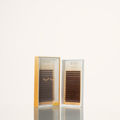 the NUE collection shade-matching color lashes