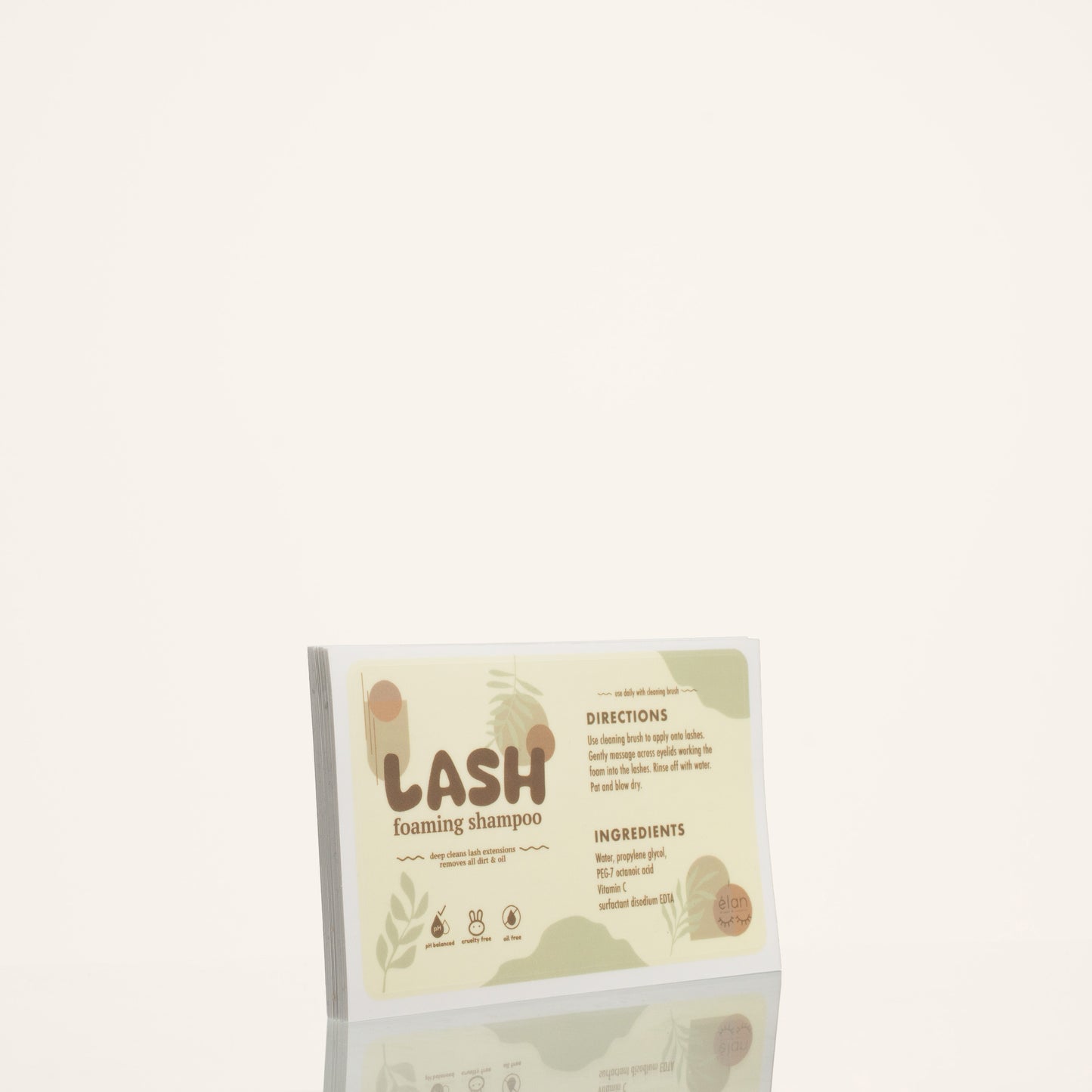 lash shampoo LABELS (pack of 25)