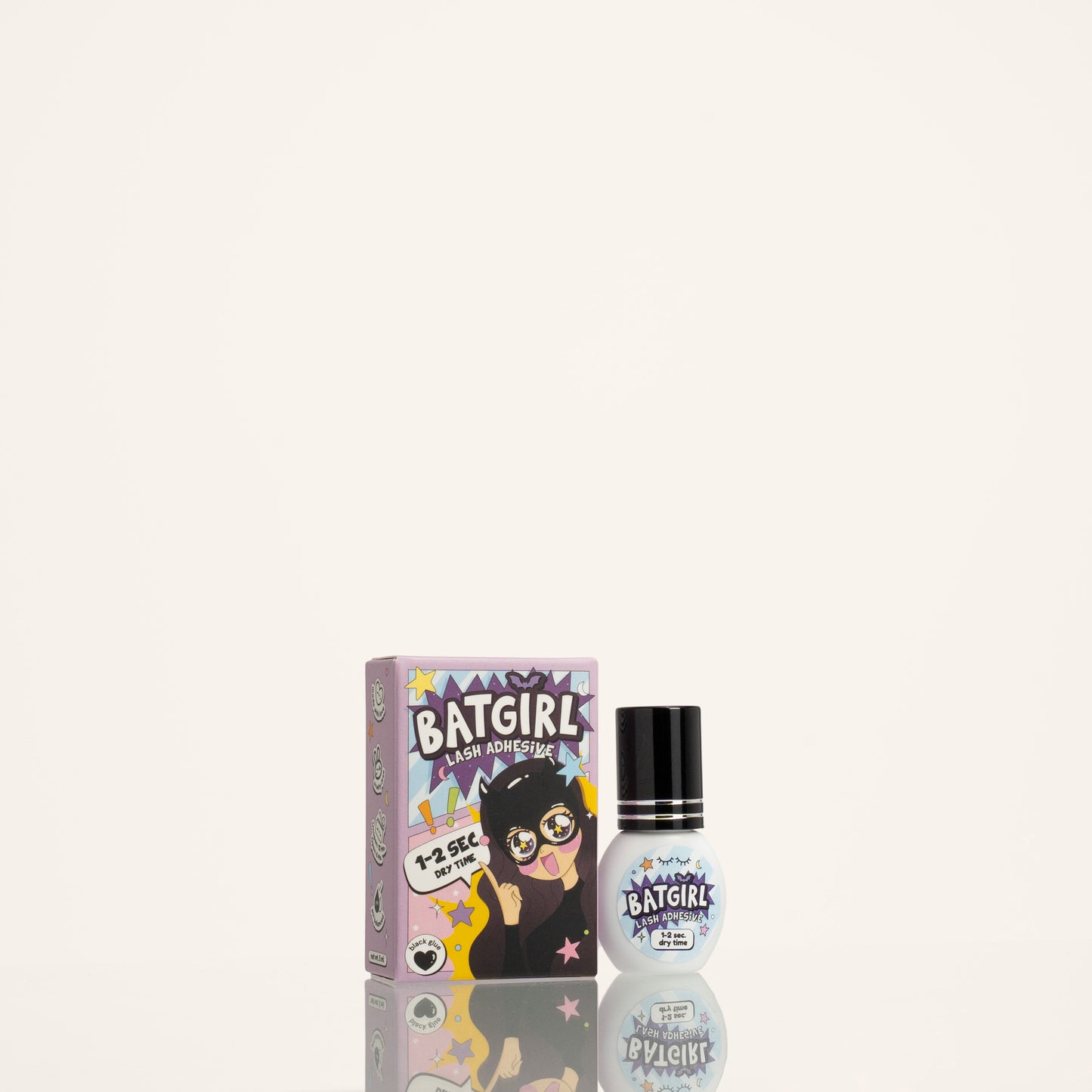 BAT GIRL black adhesive