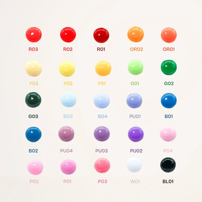 the rainbow gel polish collection