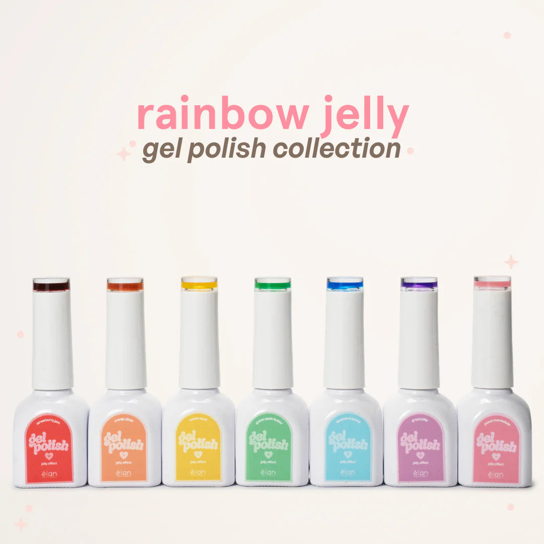 rainbow jelly gel polish collection