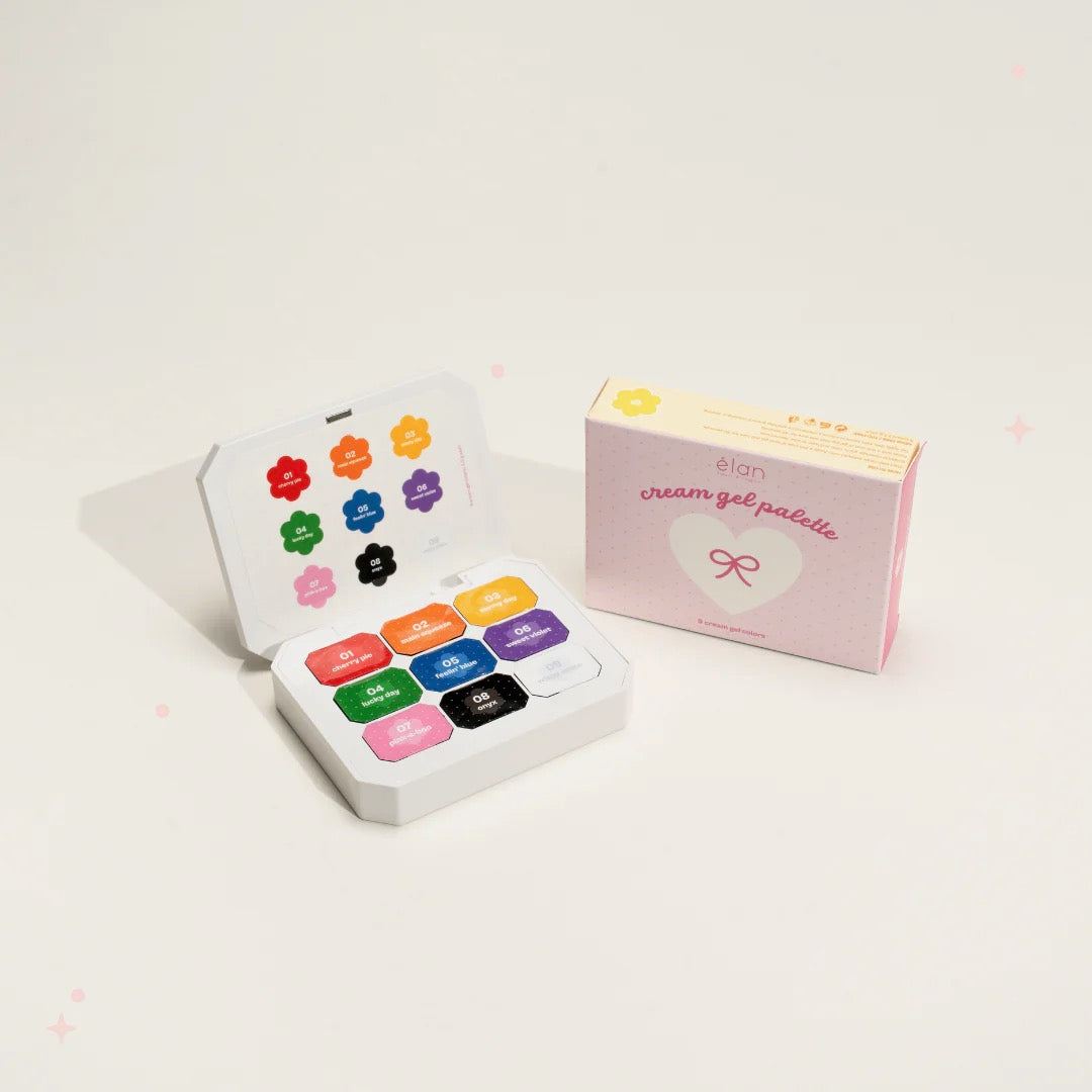 rainbow cream gel palette