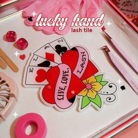 *limited edition* XL VIVA lash tiles - Lucky Hand Tile