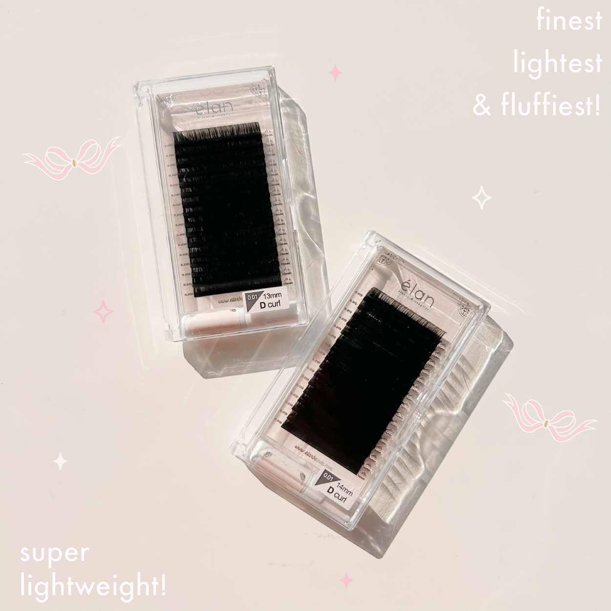 0.01 ROYAL MINK lash trays (lightest lashes) 👑