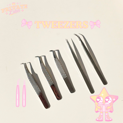 PRIVATE LABEL lash tweezers (SAMPLE)
