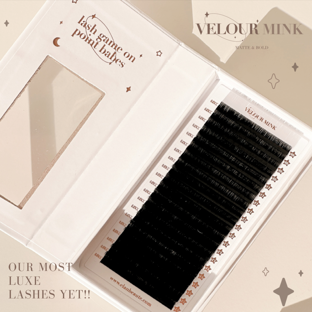 0.07 VELOUR MINK lash trays (MATTE & BOLD) ✨
